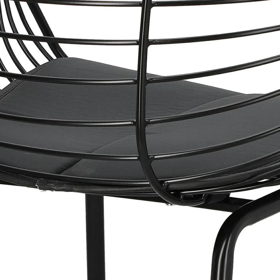 Krzesło Sligo czarne metalowe