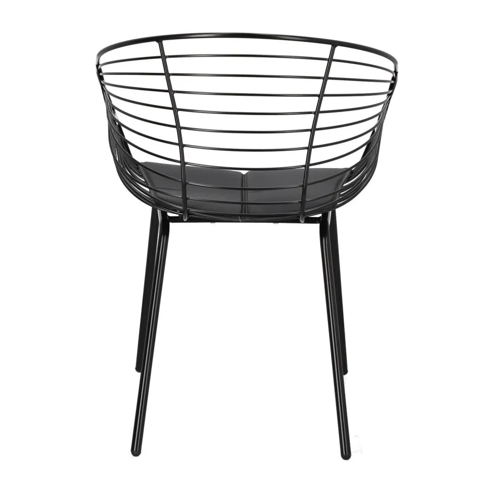 Krzesło Sligo czarne metalowe