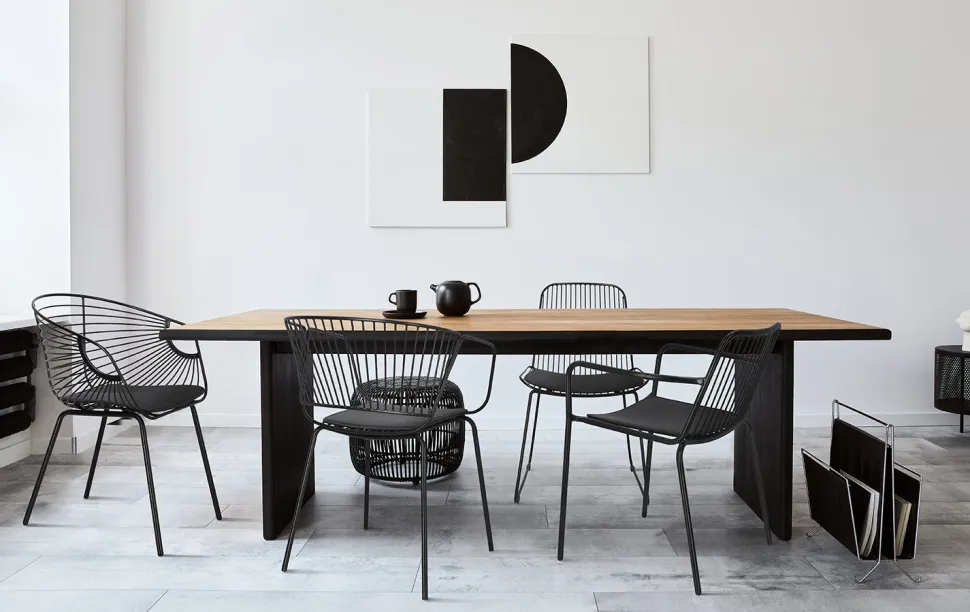 Krzesło Sligo czarne metalowe