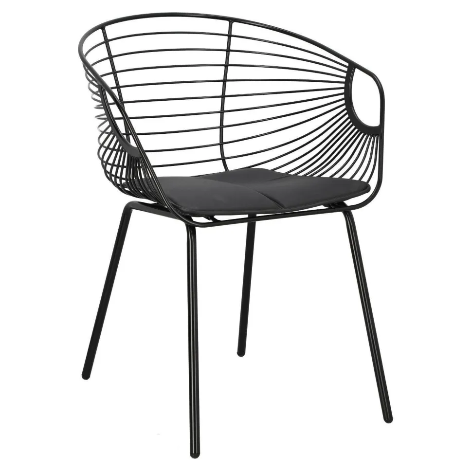 Krzesło Sligo czarne metalowe