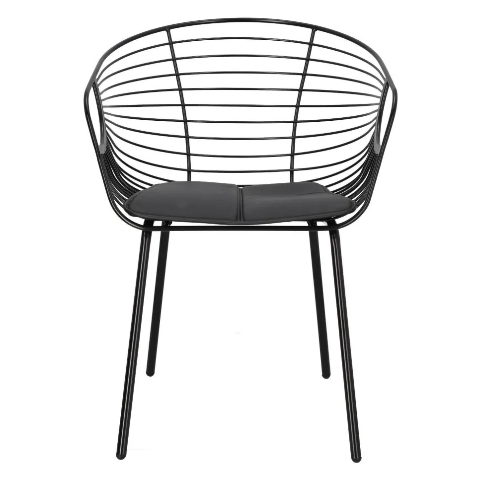 Krzesło Sligo czarne metalowe