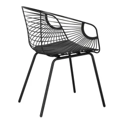 Krzesło Sligo czarne metalowe