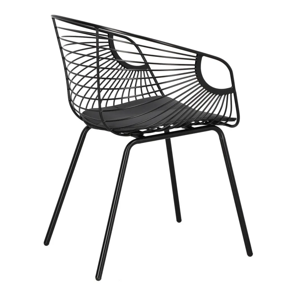 Krzesło Sligo czarne metalowe
