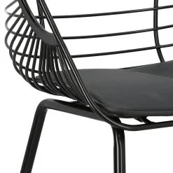 Krzesło Sligo czarne metalowe