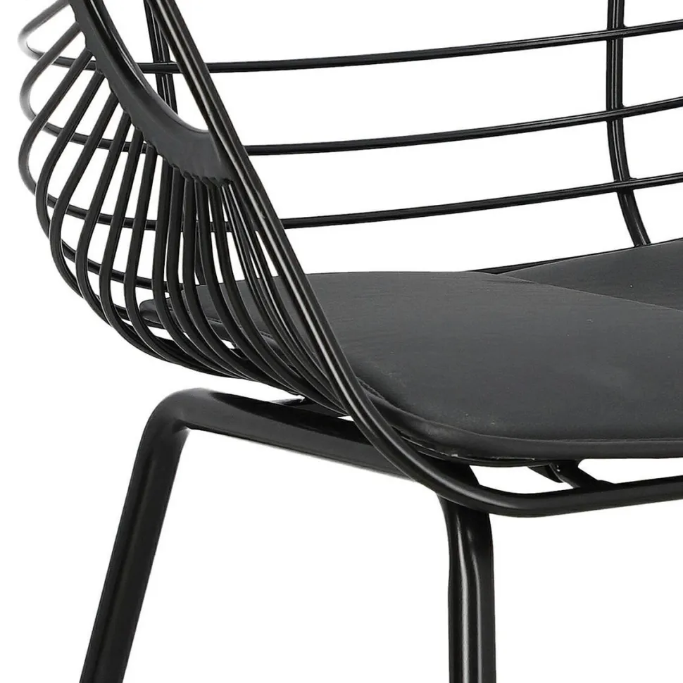 Krzesło Sligo czarne metalowe