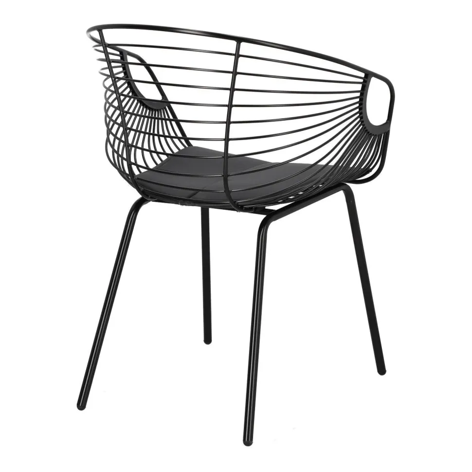 Krzesło Sligo czarne metalowe