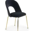 Krzesło Solin czarne/ złote