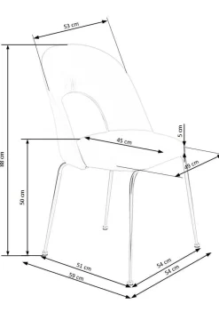 Krzesło Solin czarne/ złote