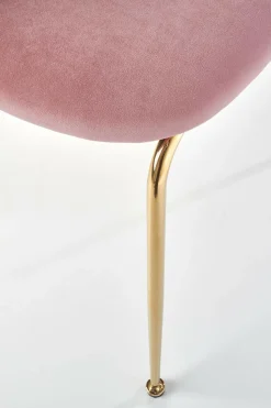 Krzesło Solin różowe/ złote