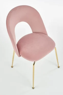 Krzesło Solin różowe/ złote