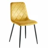 Krzesło Solito Velvet musztardowe