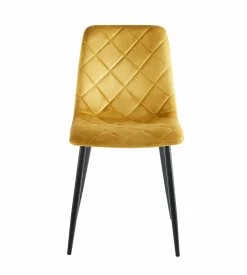 Krzesło Solito Velvet musztardowe