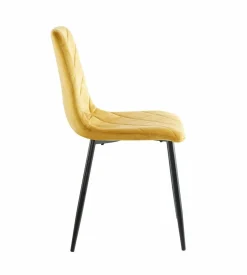 Krzesło Solito Velvet musztardowe