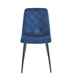 Krzesło Solito Velvet niebieskie