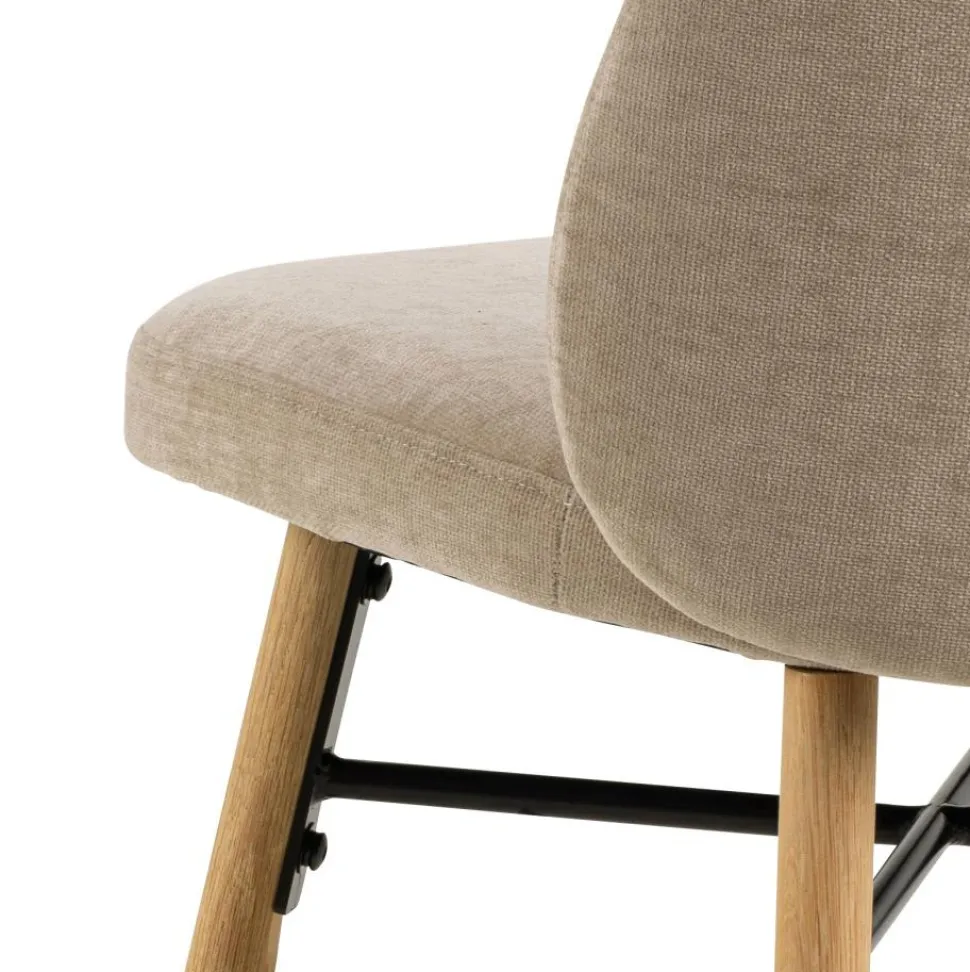 Krzesło Sophia beżowe/ dąb Danny 3