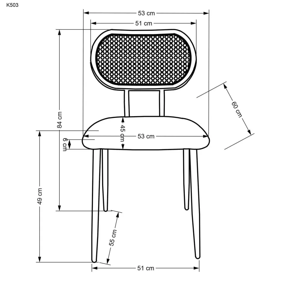 Krzesło Sophie szare