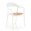 Krzesło Sorana biały/naturalny