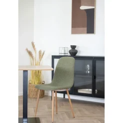 Krzesło Stockholm boucle zielone/  naturalne