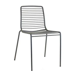 Krzesło Summer antracytowe metalowe
