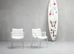 Krzesło Sunset białe SCAB z tworzywa