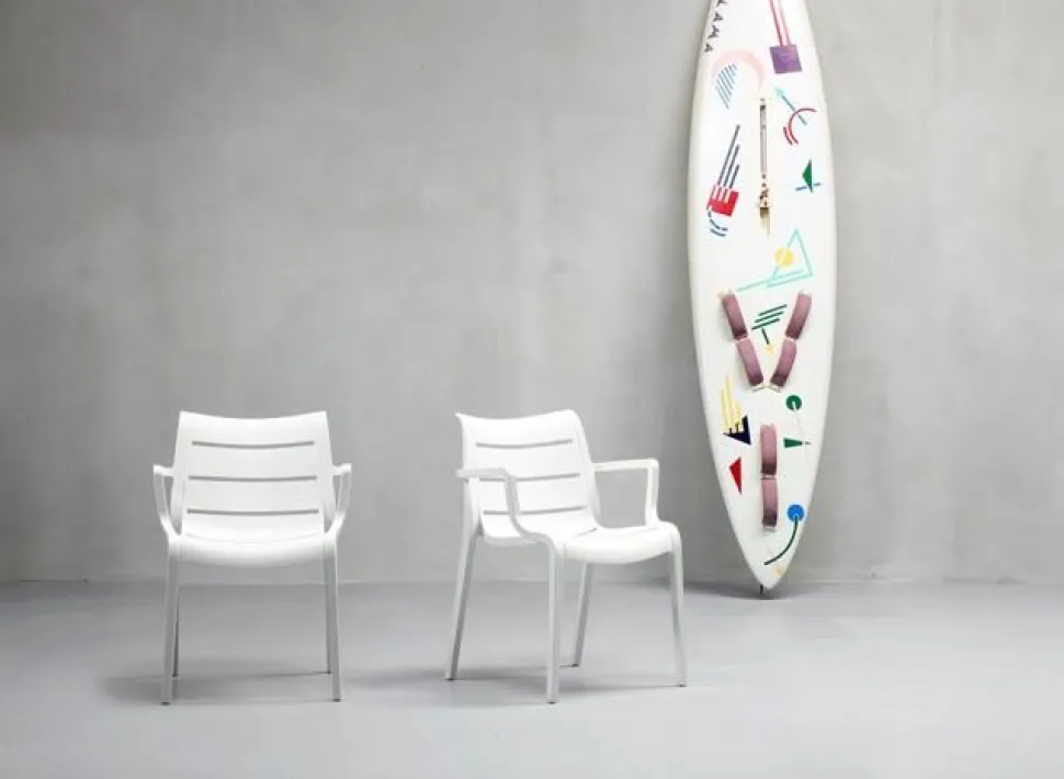 Krzesło Sunset białe SCAB z tworzywa