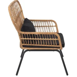 Krzesło Surabaya Arm  czarna poduszka