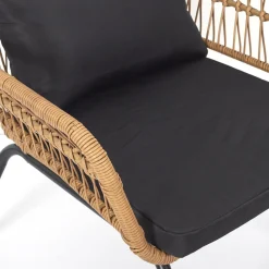 Krzesło Surabaya Arm  czarna poduszka