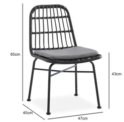 Krzesło Surbo czarne