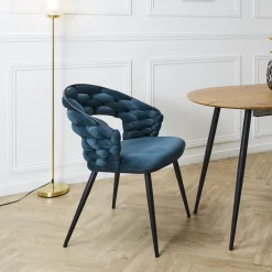 Krzesło Swyer niebieskie