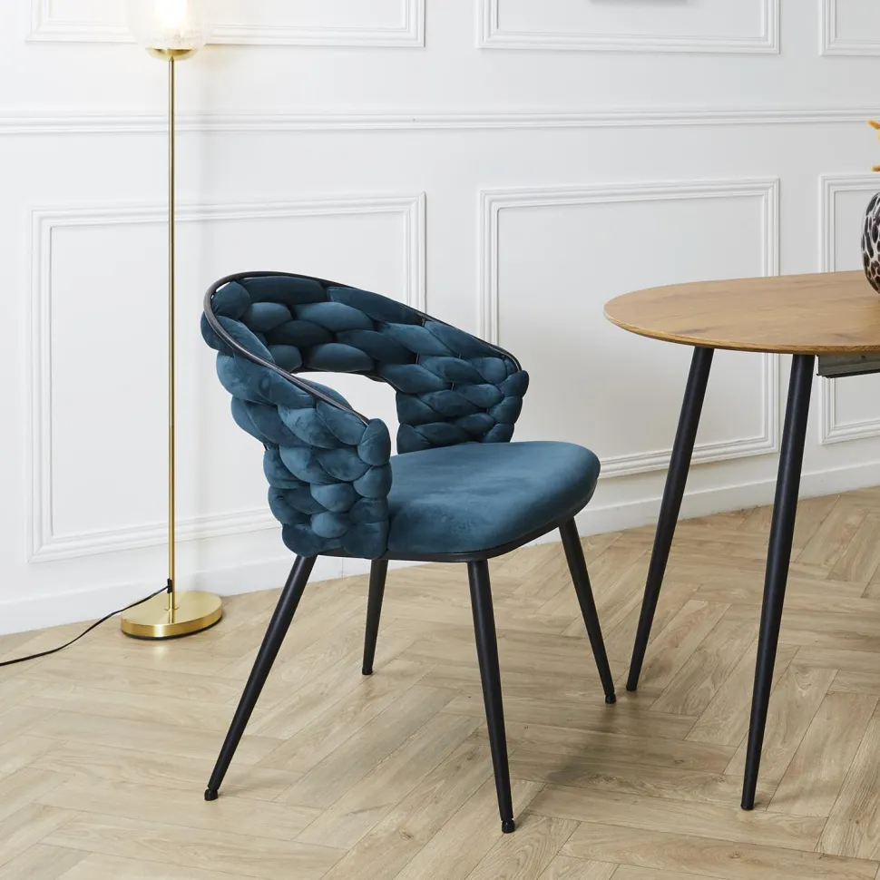 Krzesło Swyer niebieskie