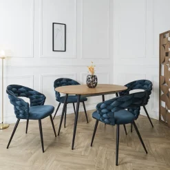 Krzesło Swyer niebieskie