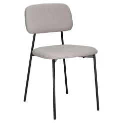 Krzesło tapicerowane Esther szare jasne