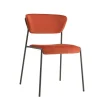 Krzesło tapicerowane Lisa pomarańczowy/antracytowy