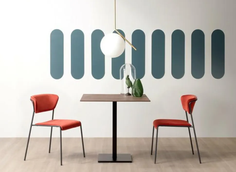 Krzesło tapicerowane Lisa pomarańczowy/antracytowy