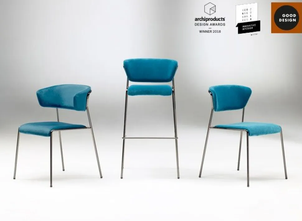 Krzesło tapicerowane Lisa pomarańczowy/antracytowy