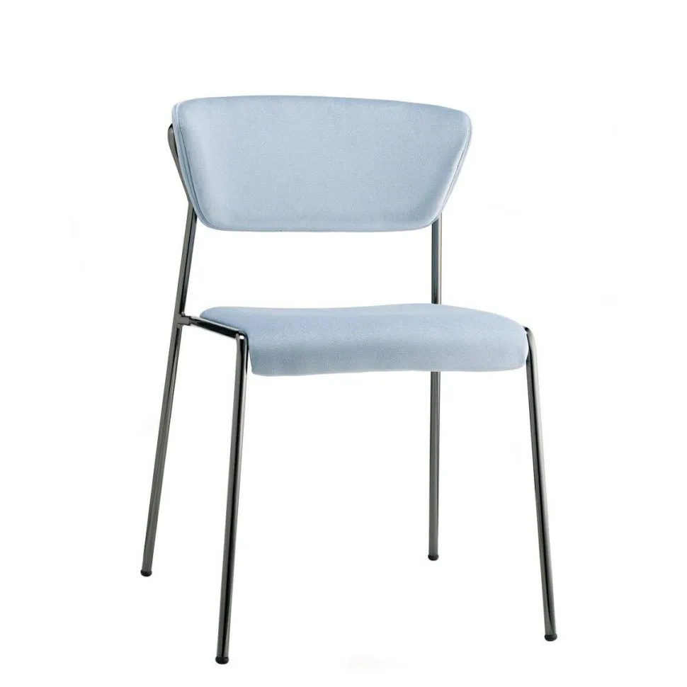 Krzesło tapicerowane Lisa błękitny/czarny