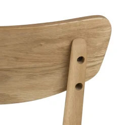 Krzesło Taxi naturalny/ szare drewniane