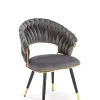 Krzesło Tenay Velvet szary