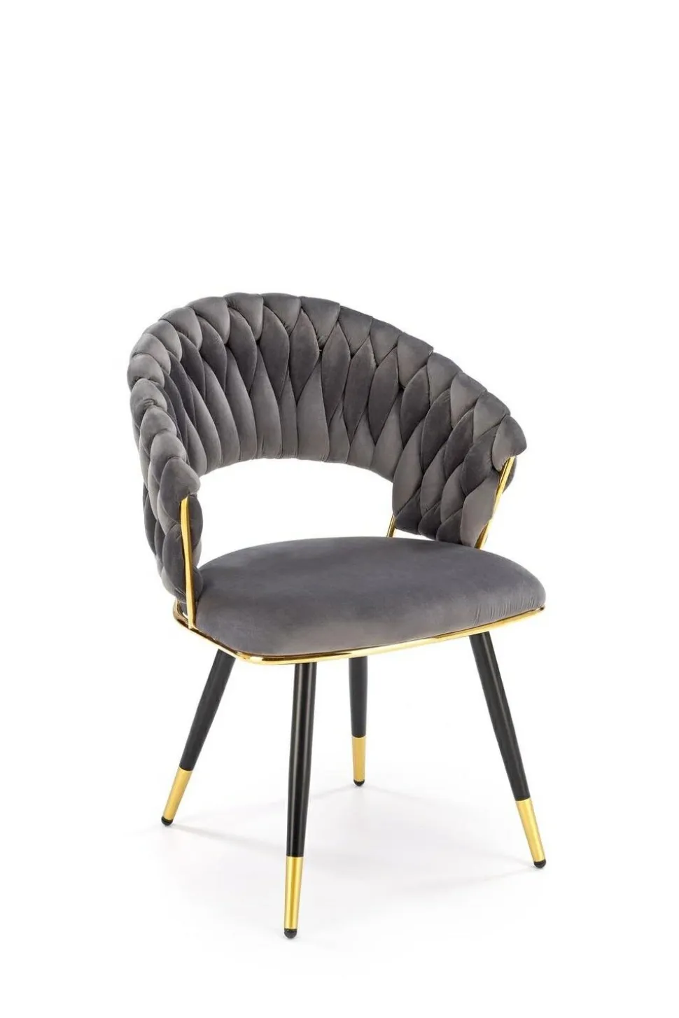 Krzesło Tenay Velvet szary