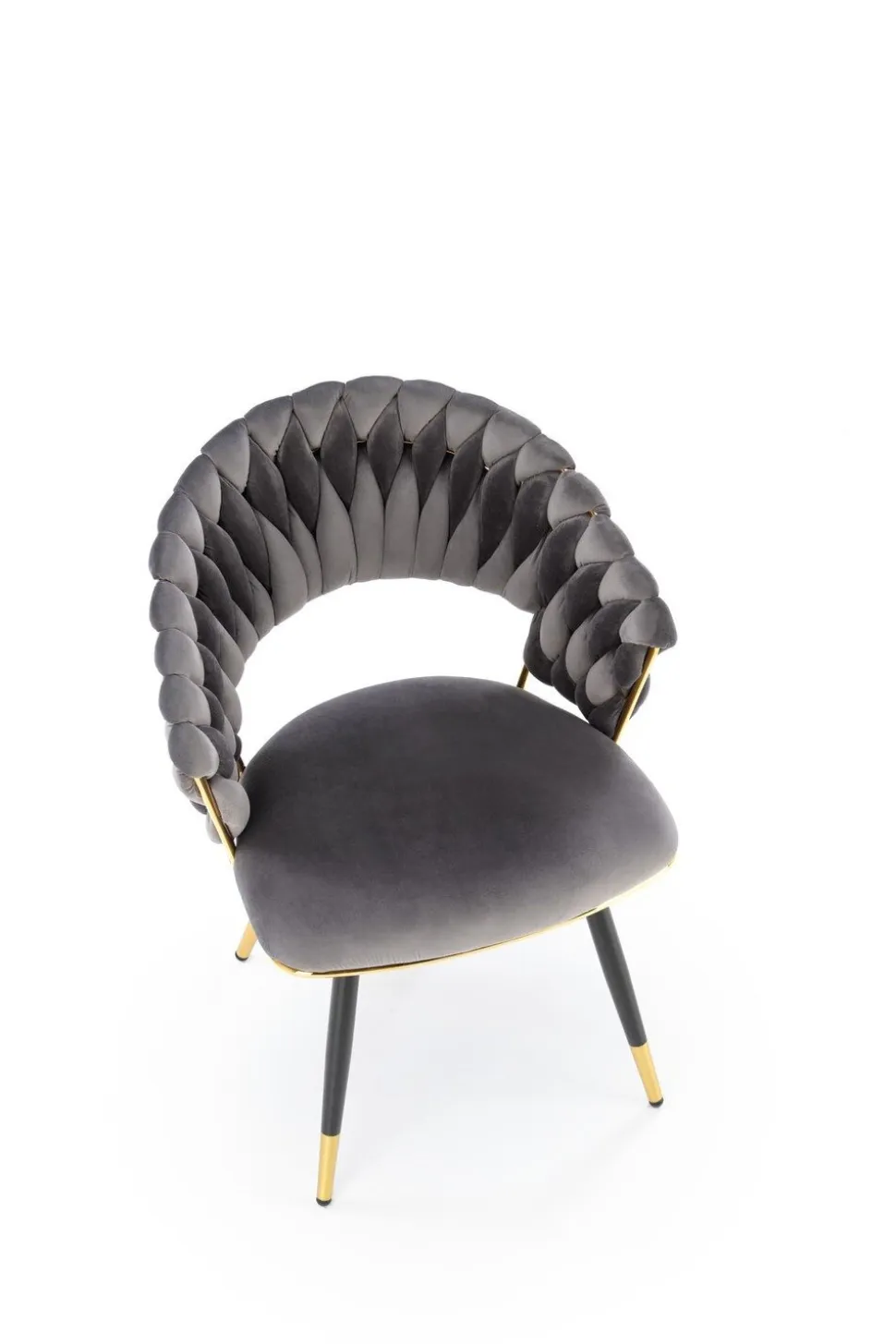 Krzesło Tenay Velvet szary