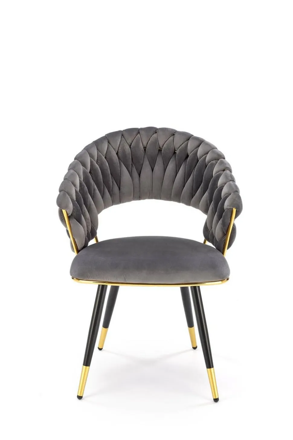 Krzesło Tenay Velvet szary