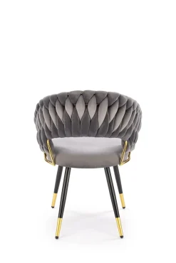 Krzesło Tenay Velvet szary