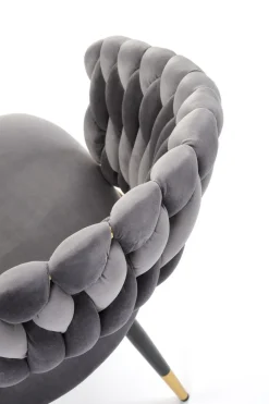 Krzesło Tenay Velvet szary