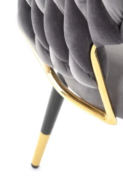 Krzesło Tenay Velvet szary