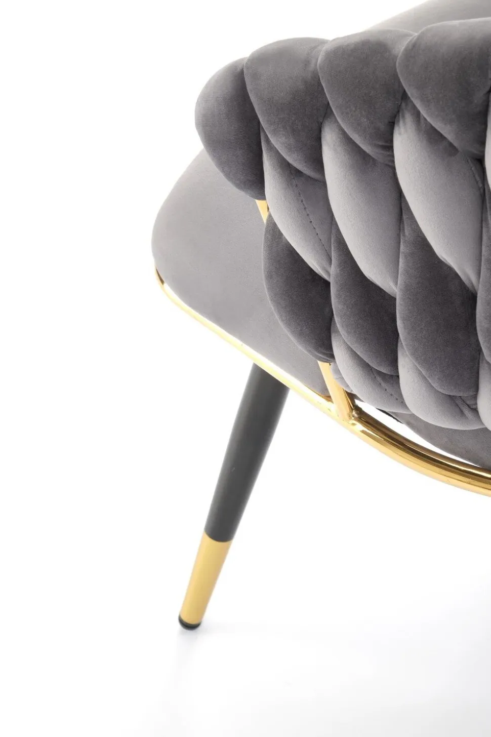 Krzesło Tenay Velvet szary