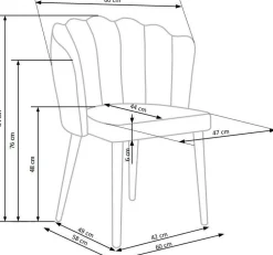 Krzesło Toes różowe