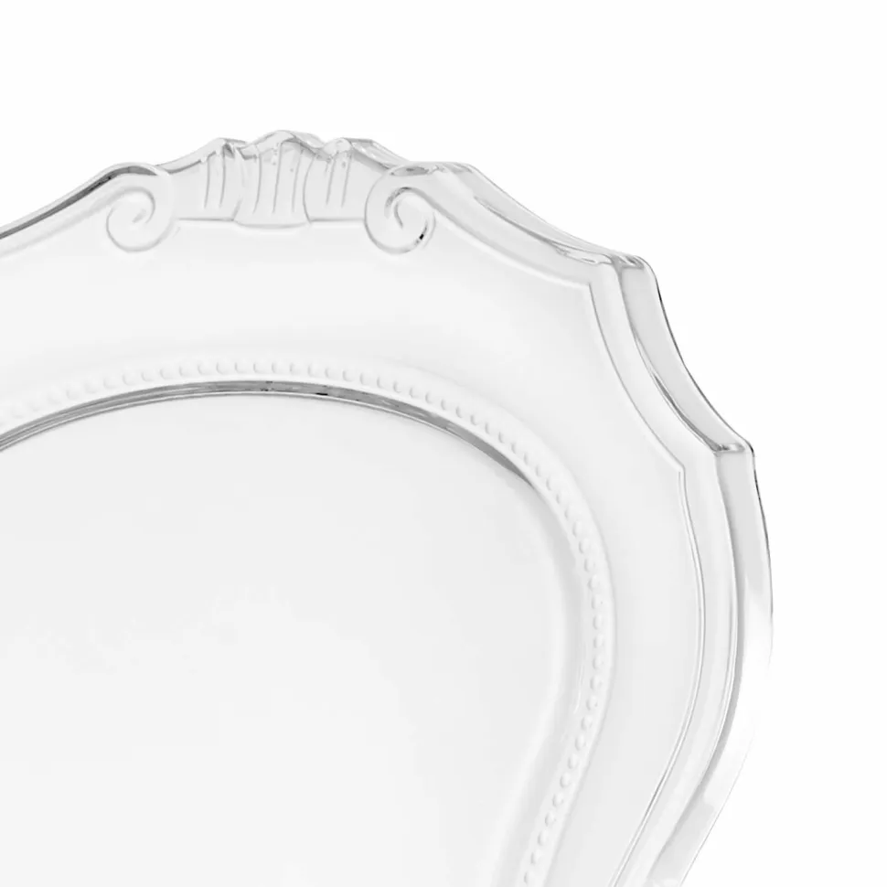 Krzesło transparentne Queen z tworzywa