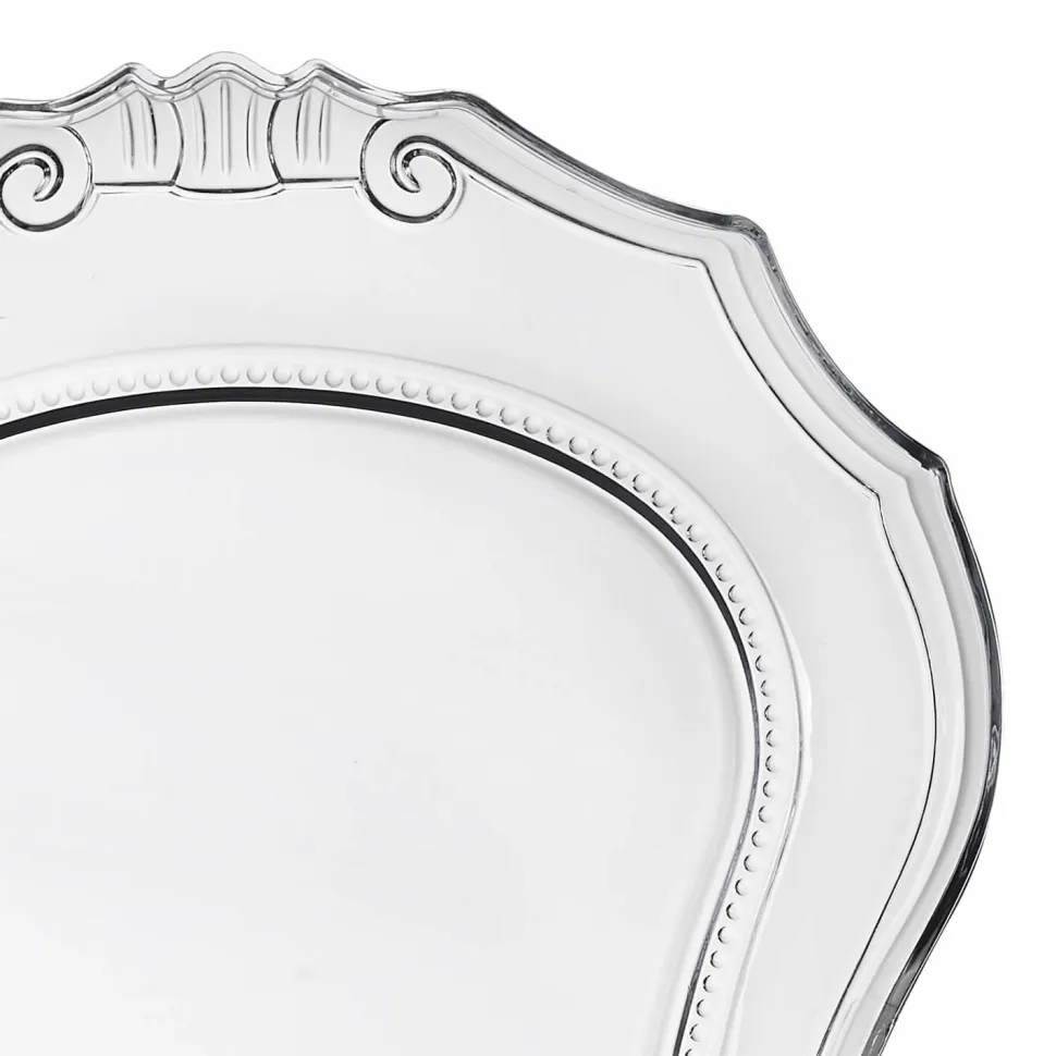 Krzesło transparentne Queen z tworzywa