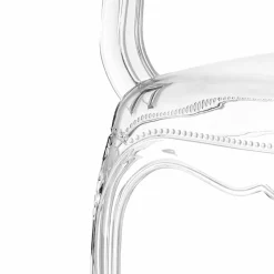 Krzesło transparentne Queen Arm z tworzywa