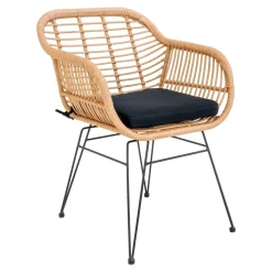 Krzesło Trieste z podłokietnikami polirattan naturalny
